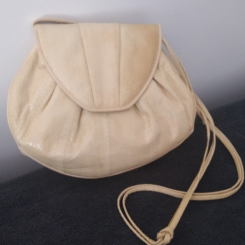 Neiman Marcus Vintage Cream crossbody purse